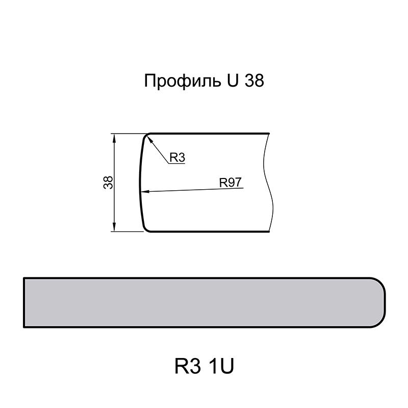 Базальт   Стільниця Luxeform 4200х600х38mm 2