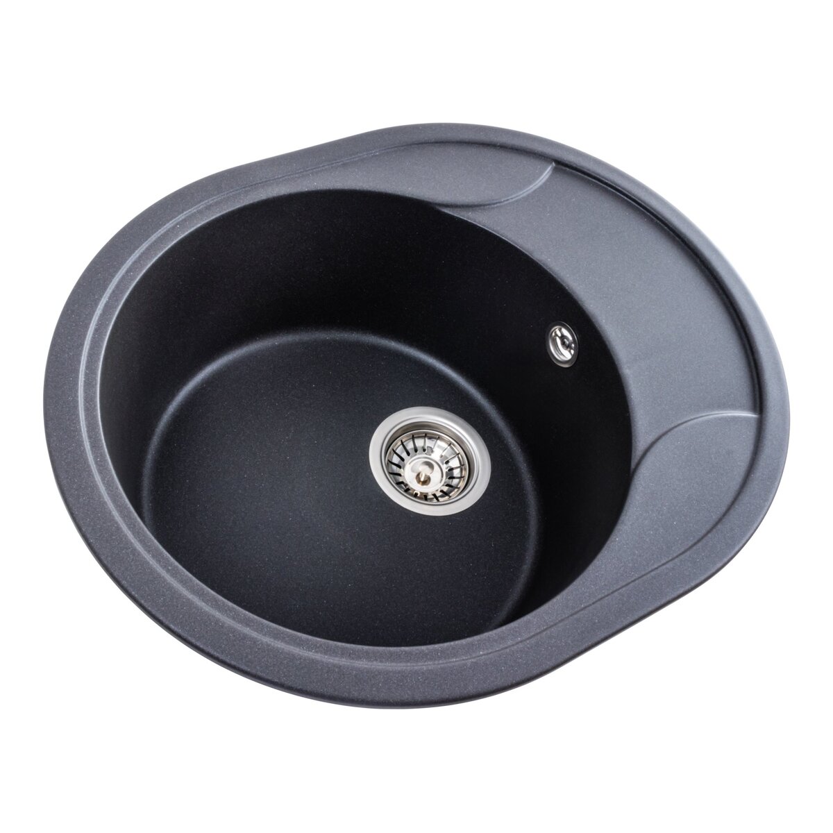 Гранітна мийка для кухні Platinum 5847 ONYX матовий Моріон 8
