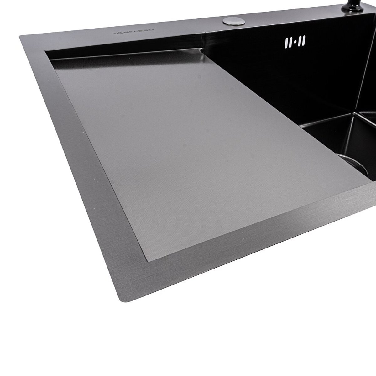 Кухонна мийка CM 65*50 R PVD чорна VALESO Handmade DÉCOR 3.0/1.0 3