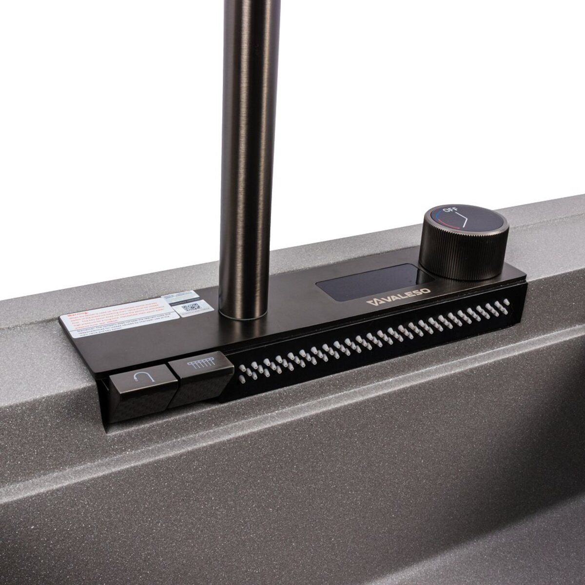 Гранітна мийка VALESO ATRUM 7950 матова Сірий мусон 8