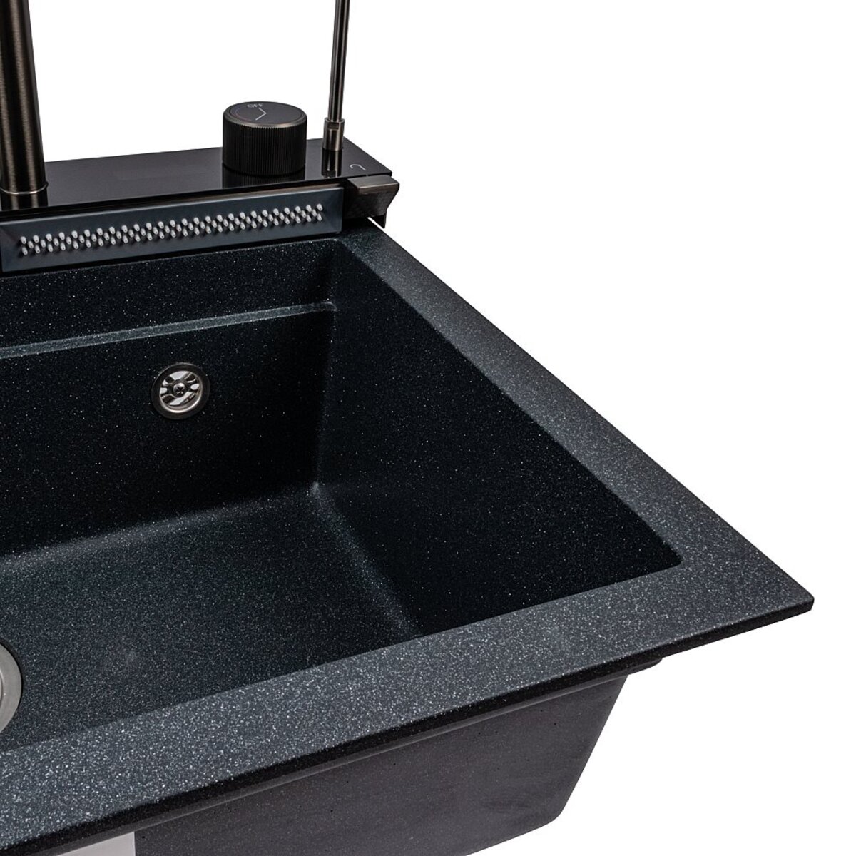 Гранітна мийка VALESO 6846 IRENA, матова, антрацит 6