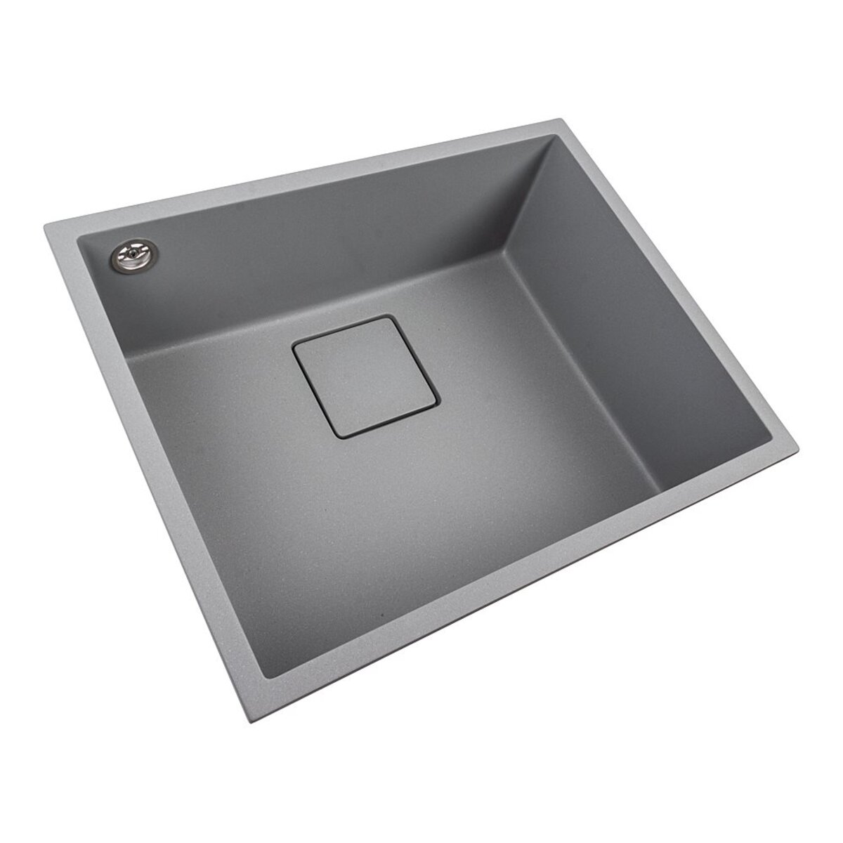 Кухонна гранітна мийка 5444 AMELI VALESO сірий металік 4