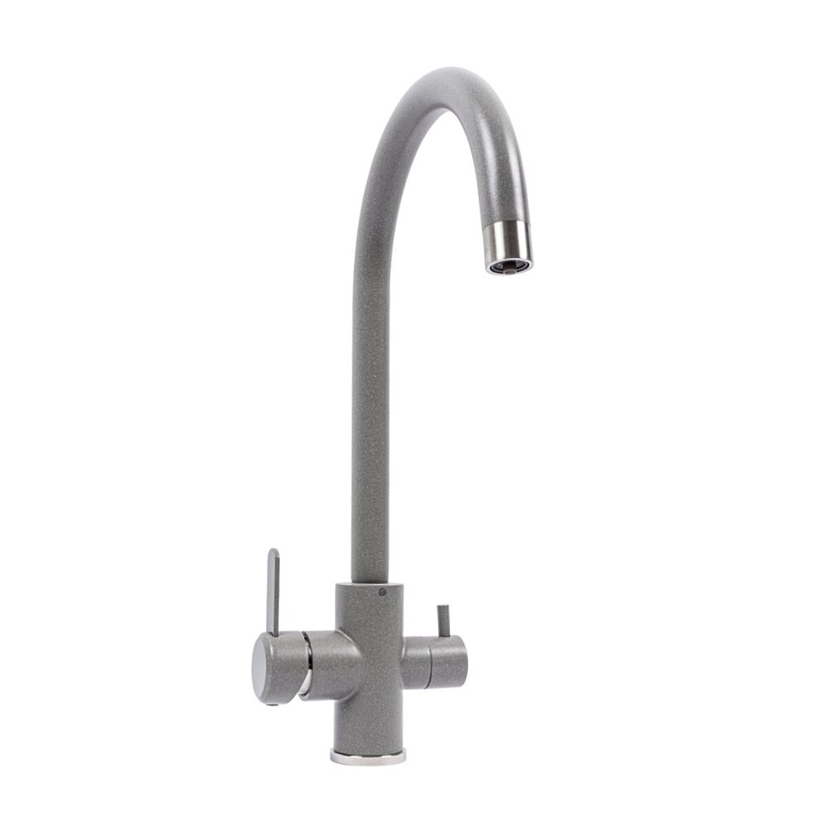 9A NESP (8204) змішувач кухонний Platinum СІРИЙ МУСОН