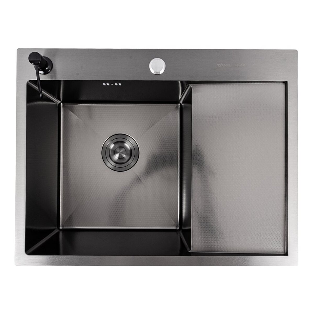 Кухонна мийка CM 65*50 L PVD чорна VALESO Handmade DÉCOR 3.0/1.0
