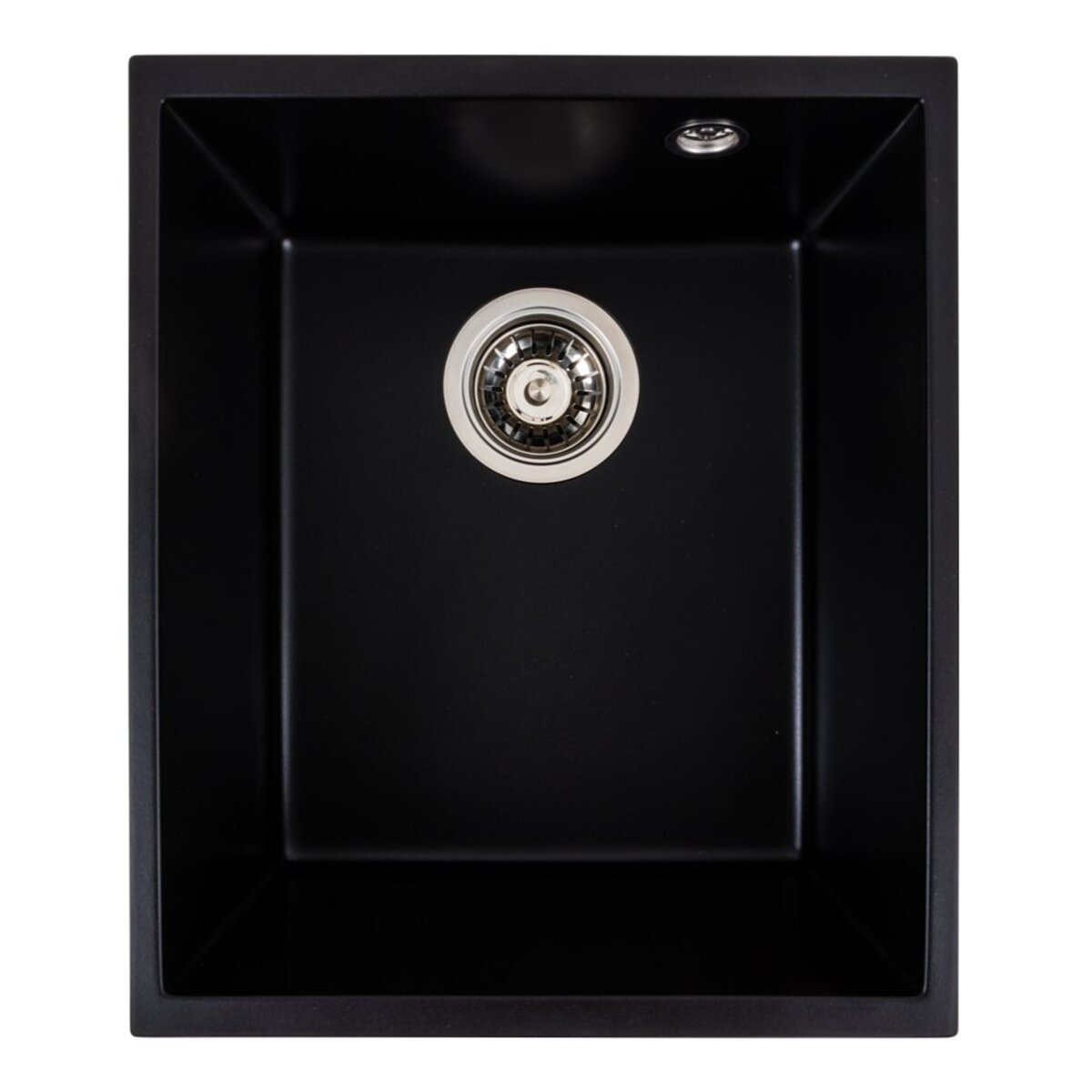 Гранітна кухонна мийка матова PLATINUM ROXY 3744 Чорна